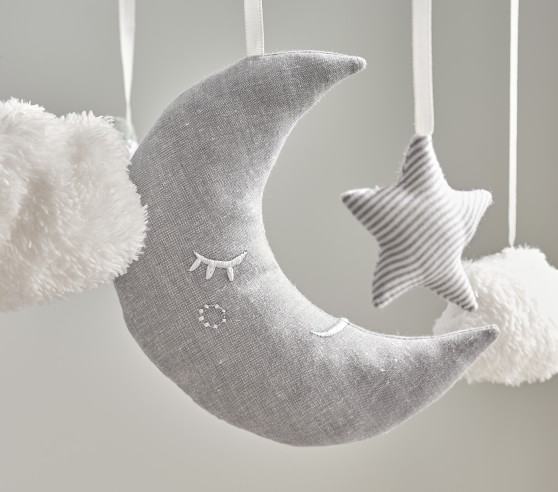 Skye Moon & Stars Musical Baby Crib Mobile | Pottery Barn Kids