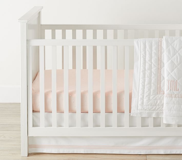 Chamois Metallic Star Girl Crib Sheets Pottery Barn Kids