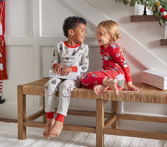 Rudolph® Organic Pajama Set | Pottery Barn Kids