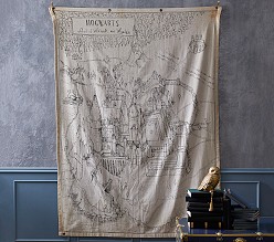 Harry Potter™ Hogwarts™ Map Canvas Art