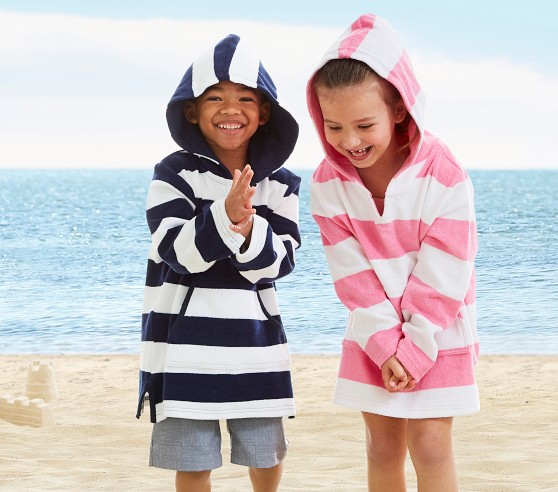 stripe beach cover up