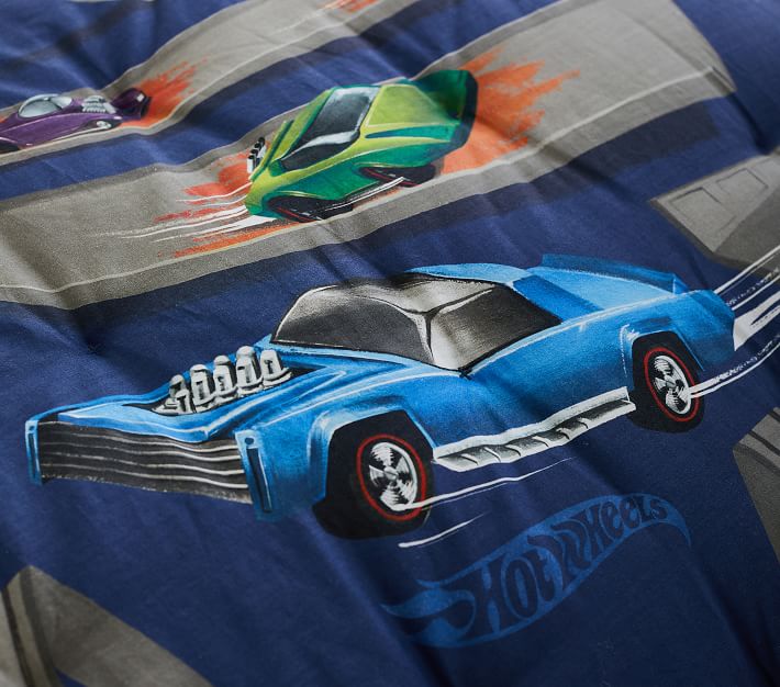 Hot Wheels® Comforter & Shams Pottery Barn Kids