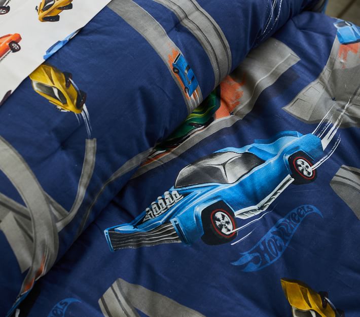 Hot Wheels® Comforter & Shams Pottery Barn Kids