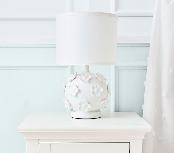 Ceramic Flower Ball Table Lamp Pottery Barn Kids