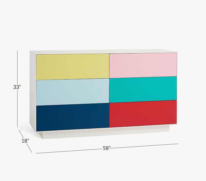 west elm x pbk Emilia MultiColor Dresser Pottery Barn Kids