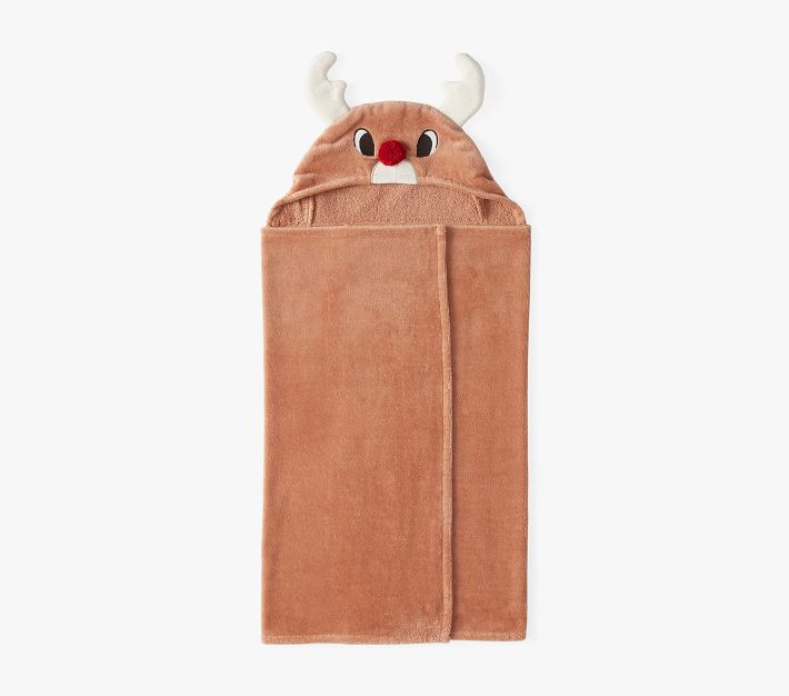 Rudolph® Baby Hooded Towel Pottery Barn Kids