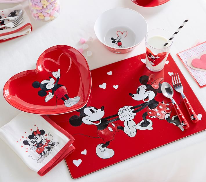 Disney Mickey Mouse Valentines Cork Placemat Pottery Barn Kids