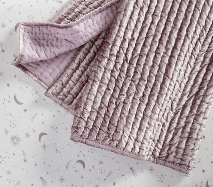 Celestial Velvour Organic Crib Fitted Sheet Pottery Barn Kids