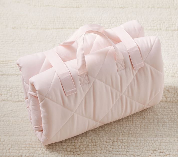 Blush Organic Travel Play Mat Pottery Barn Kids