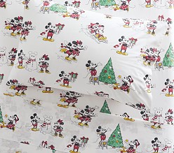 Disney Mickey Mouse Organic Holiday Sheet Set & Pillowcases