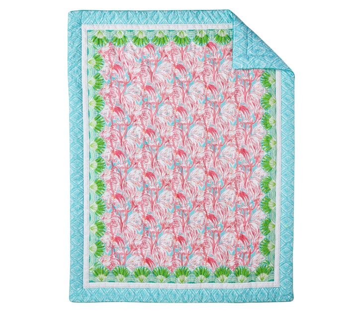 Lilly Pulitzer Pink Colony Quilt | Pottery Barn Kids
