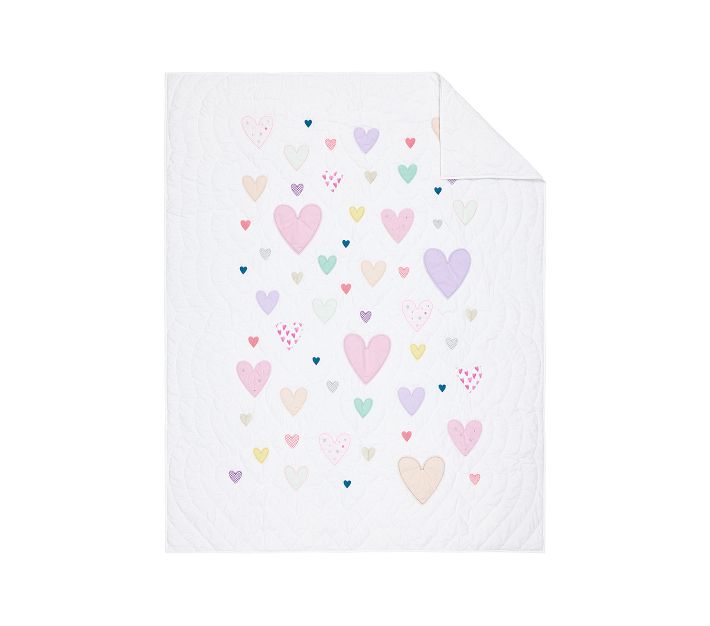Confetti Hearts Quilt & Shams Pottery Barn Kids