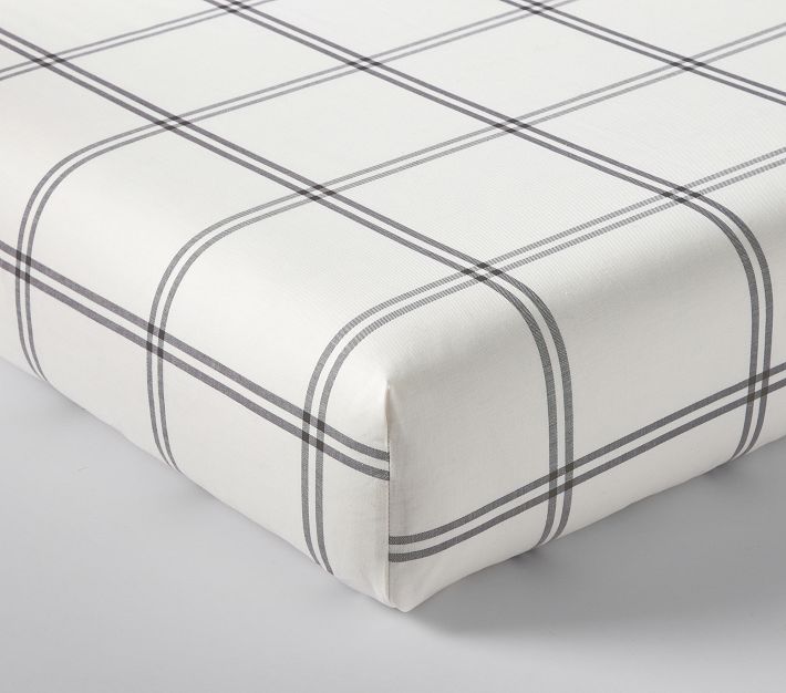 Chris Loves Julia Windowpane Organic Crib Fitted Sheet Pottery Barn Kids