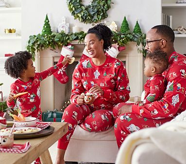 Rudolph® Organic Pajama Set | Pottery Barn Kids