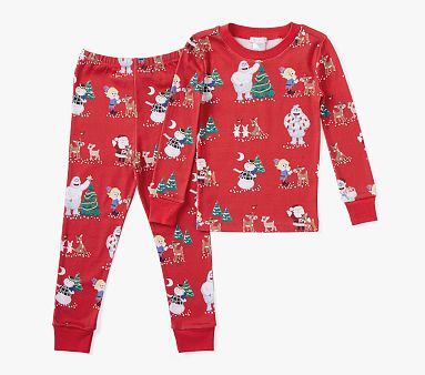 Rudolph® Organic Pajama Set | Pottery Barn Kids