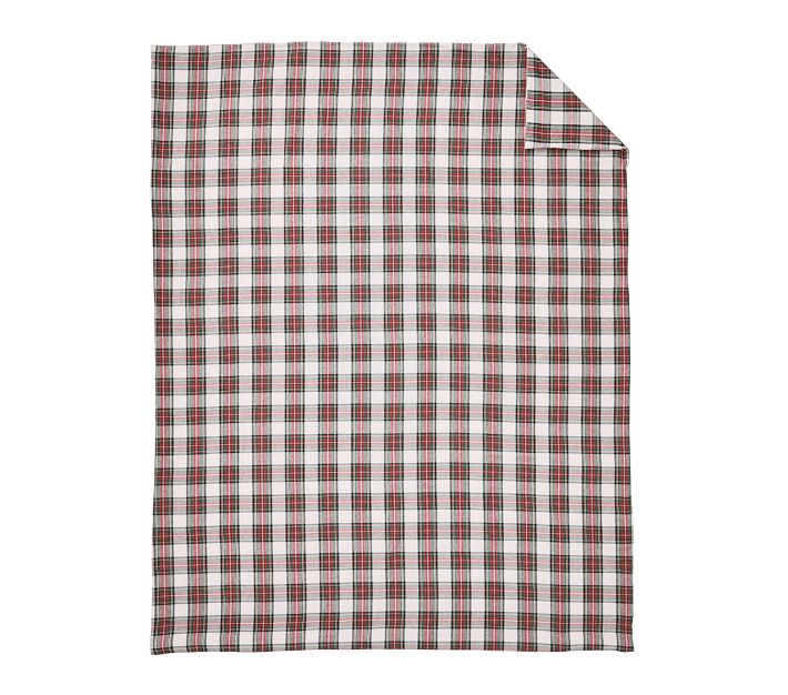 Stewart Plaid Flannel Duvet Cover & Shams Pottery Barn Kids