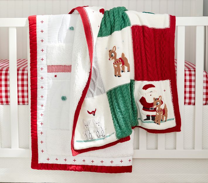 Rudolph® Baby Blanket Pottery Barn Kids