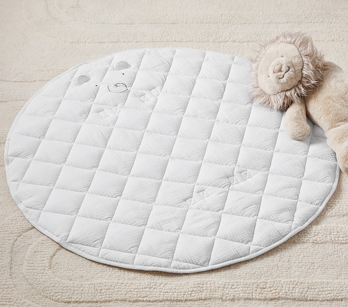 Grey Organic Travel Play Mat Pottery Barn Kids