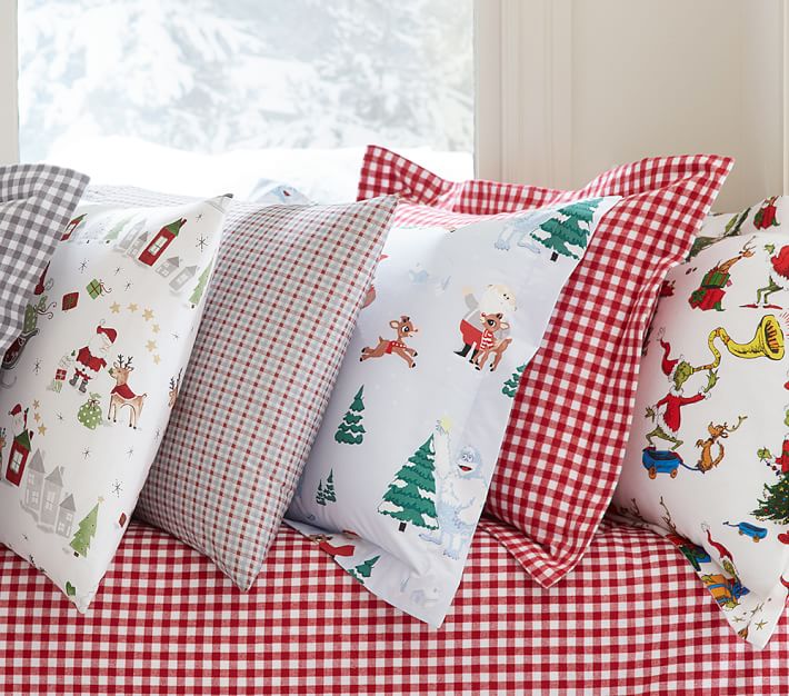 Dr. Seuss’s The Grinch & Max™ Flannel Kids' Duvet Cover Pottery Barn Kids