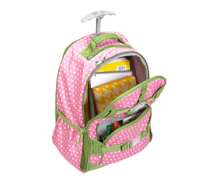 Pottery Barn Kids Owls Pink Backpack with Lunch Box Monogrammed