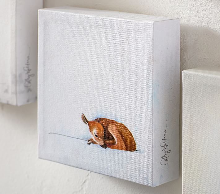 Baby Animals Framed Wall Art Set of 5 Pottery Barn Kids