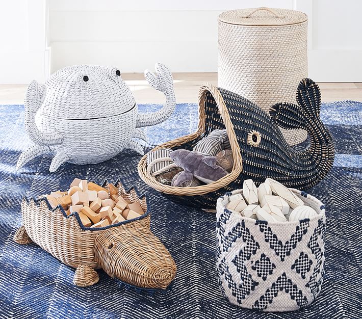 Alligator Shaped Storage Basket | Kids Storage | Pottery Barn Kids