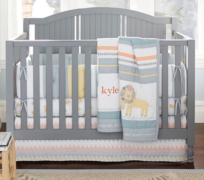 Little Lion Crib Bedding Set Pottery Barn Kids
