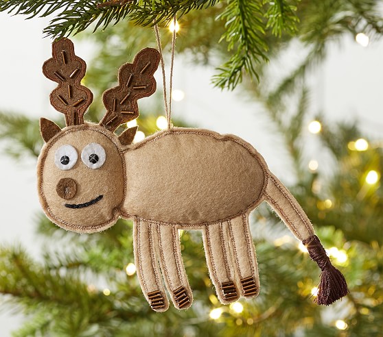 St. Jude Reindeer Christmas Ornament | Pottery Barn Kids