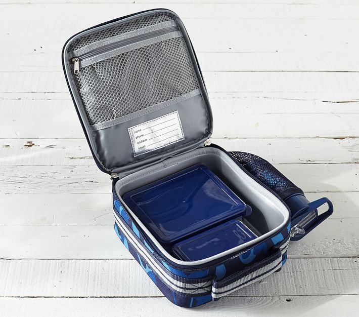 Navy Soccer Kids Lunch Box | Pottery Barn Kids