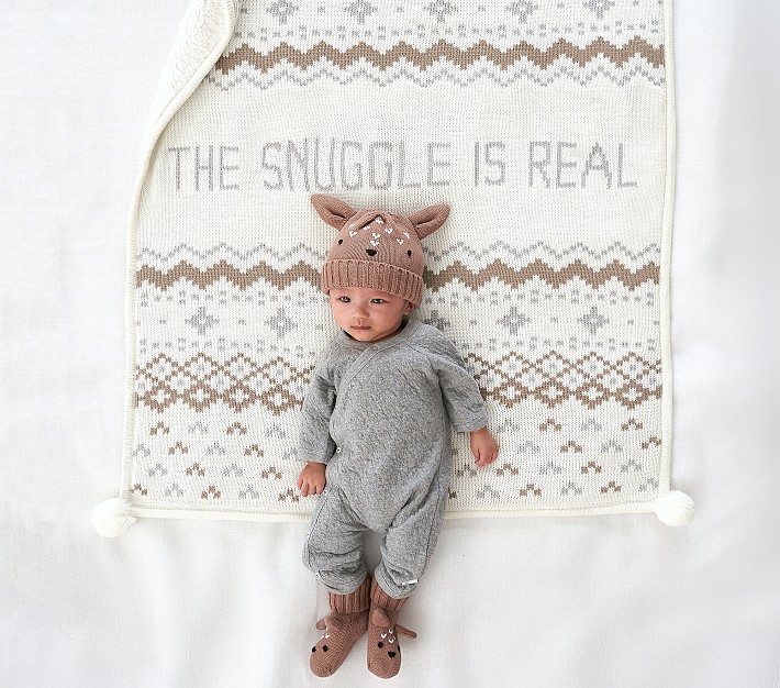 The Snuggle Is Real Baby Blanket Pottery Barn Kids