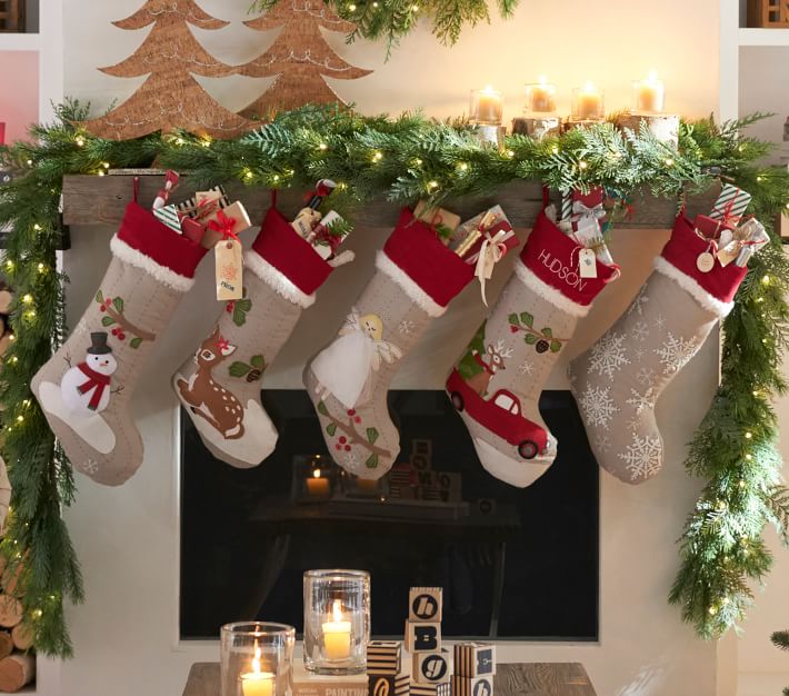 Bunny Woodland Christmas Stocking | Pottery Barn Kids