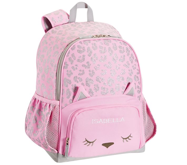 Mackenzie Critter Pink Glitter Kitty Girls Backpack | Pottery Barn Kids