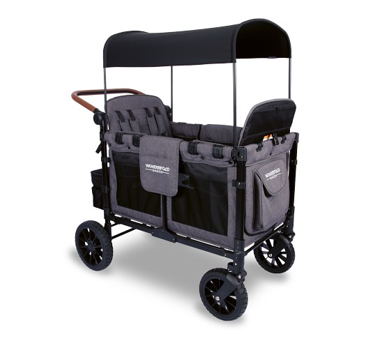 Wonderfold W4 Luxe Multifunctional Quad Stroller Wagon | Pottery Barn Kids