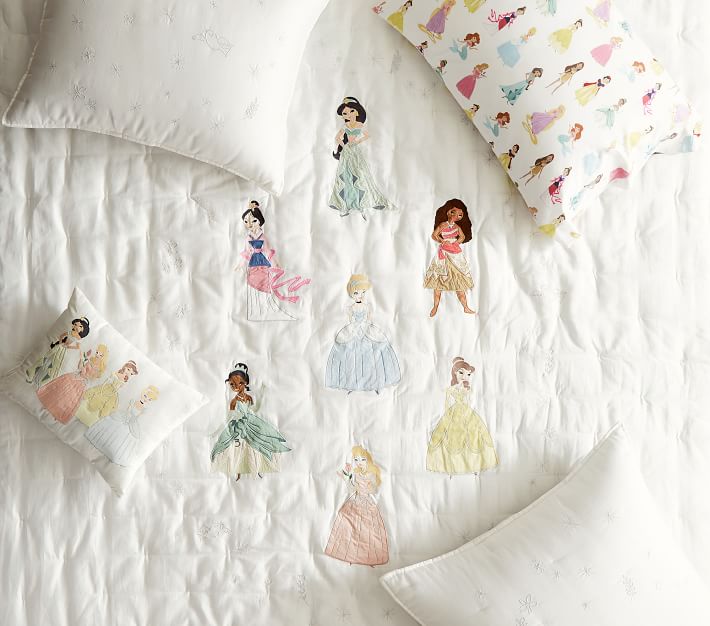 Pottery barn kids Organic Disney Princess Sheet Set Duvet Cover