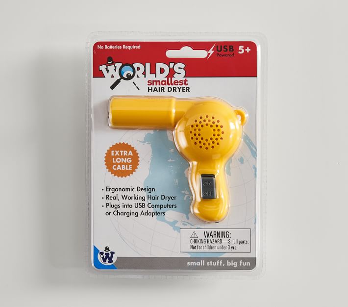 World's Smallest Hair Dryer Kids Toys Pottery Barn Kids