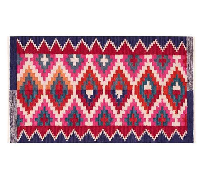 Diamond Kilim Rug Patterned Rugs Pottery Barn Kids