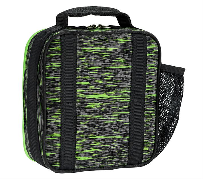 Lime Black Static Classic Kids Lunch Box | Pottery Barn Kids