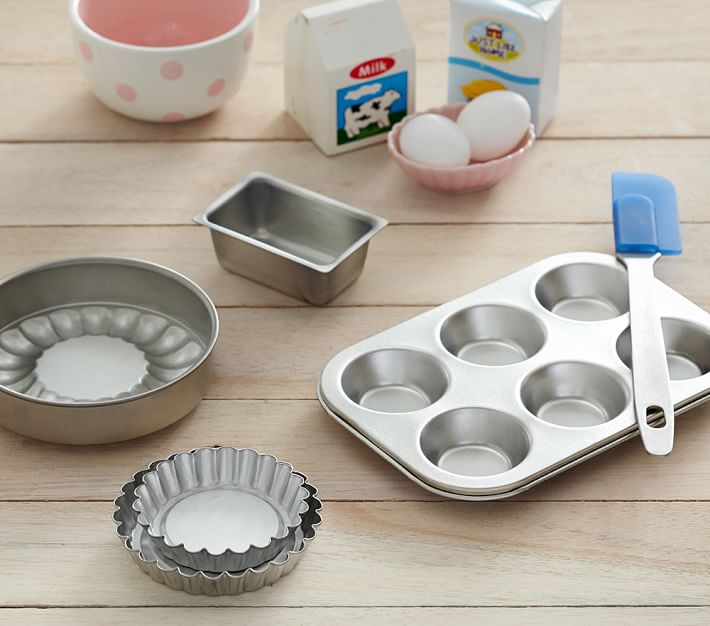 Metal Baking Set, Toy Kitchen Accessories