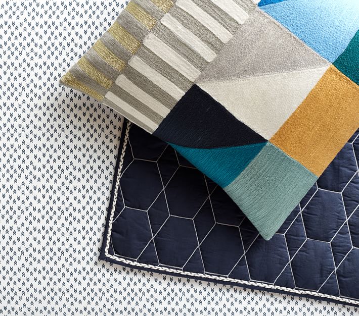 west elm x pbk Organic Harmony Modern Boys Crib Sheet Pottery Barn Kids