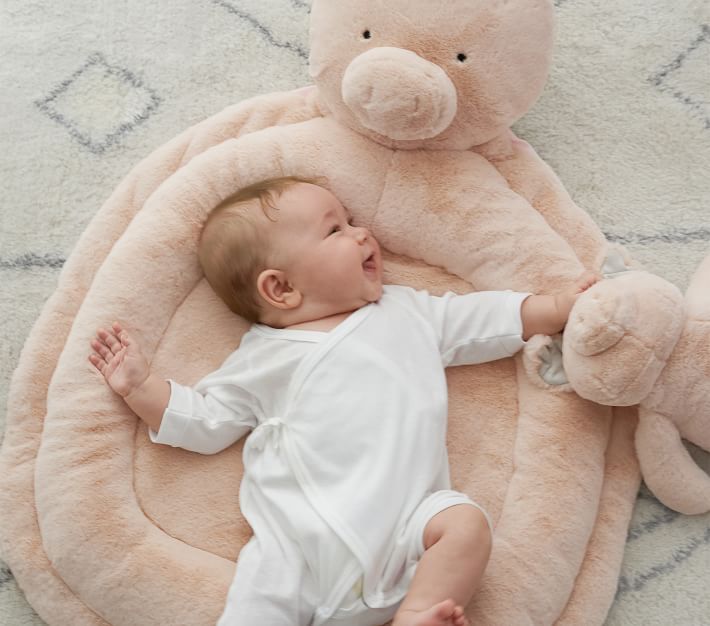 Pink Pig Interactive Nursery Play Mat Baby Toy Pottery Barn Kids