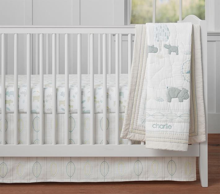 Charlie Hippo Baby Bedding Crib Bedding Pottery Barn Kids