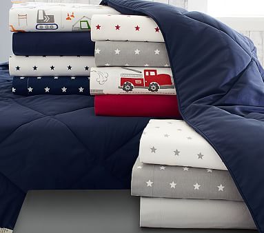 Construction Flannel Kids' Sheet Set 