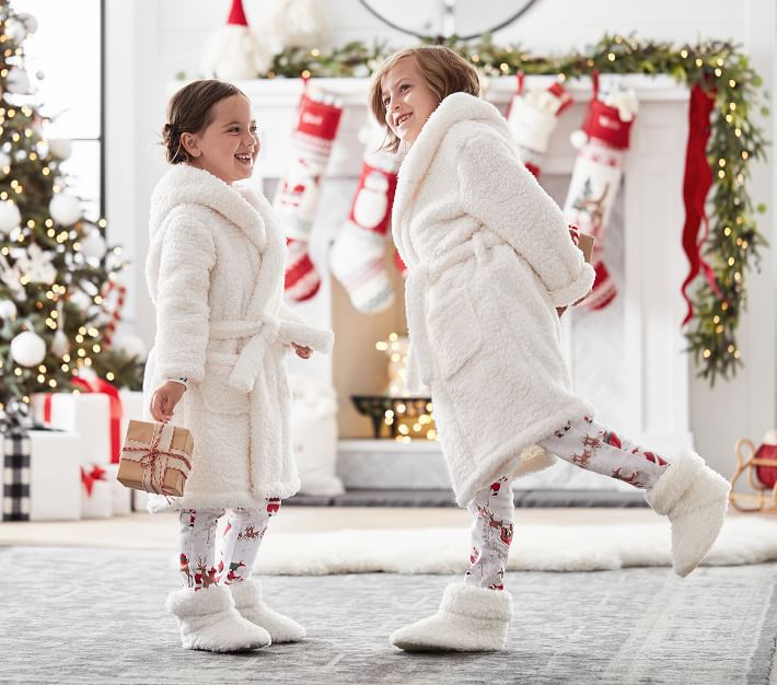 Solid Sherpa Robes Pottery Barn Kids
