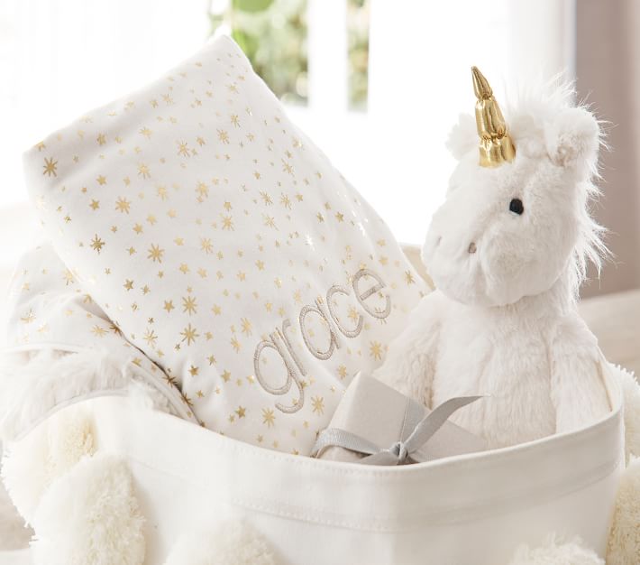 Metallic Star Sherpa Baby Blanket Pottery Barn Kids