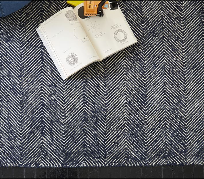 Herringbone Rug Patterned Rugs Pottery Barn Kids
