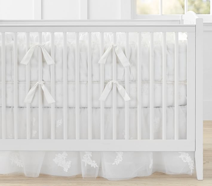Monique Lhuillier Ivory Lace Baby Bedding Crib Bedding Pottery Barn