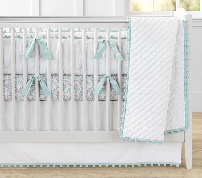 PomPom Baby Bedding Crib Bedding Pottery Barn Kids