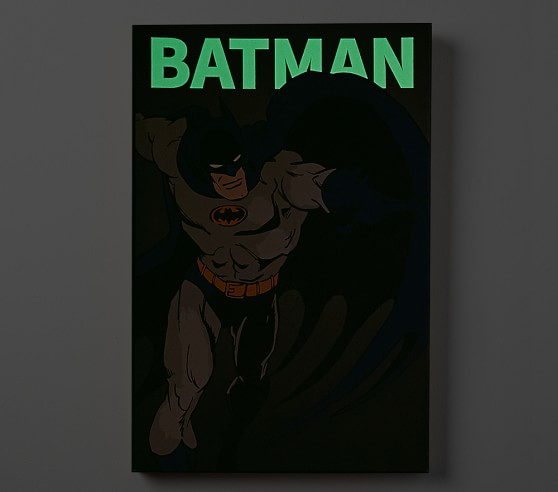 DC Comics Glow In The Dark Wall Art - BATMAN™ | Kids Wall Art | Pottery  Barn Kids