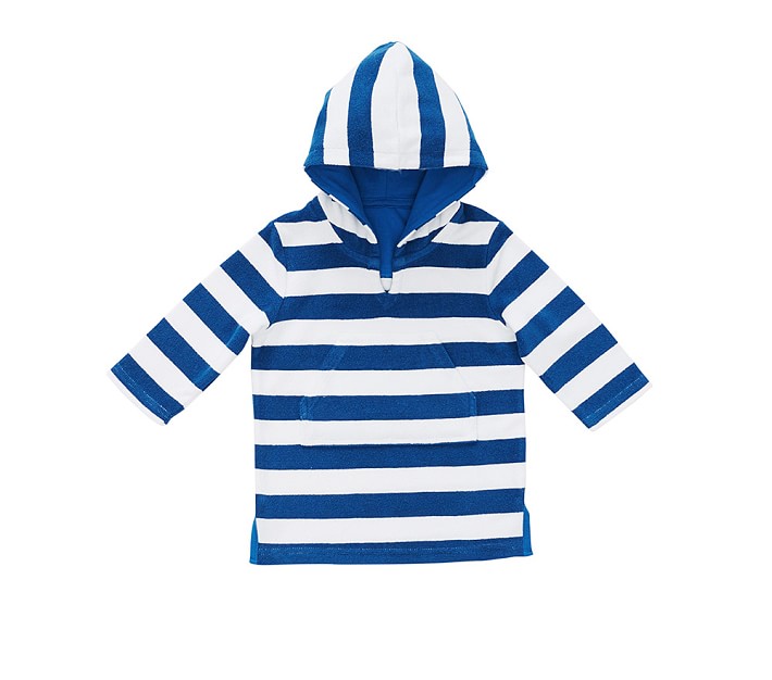 Navy Stripe Baby Beach Cover Up Pottery Barn Kids