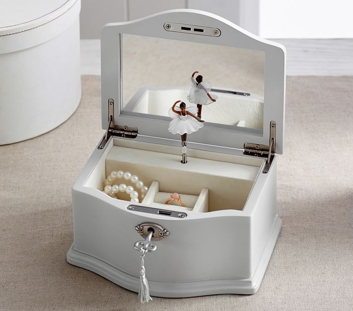 Abigail Kids Jewelry Box Collection Gray Pottery Barn Kids
